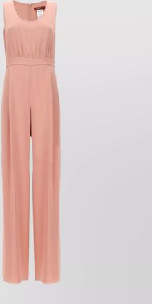 Max Mara high waist round neckline side pockets jumpsuit