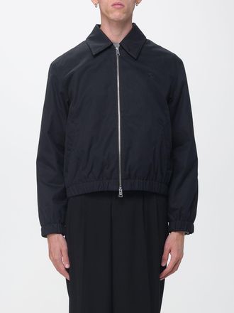 Ami Giubbotto bomber in cotone con logo ricamato e chiusura a zip