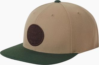 Brixton Mens Brixton Mens Oath III Snapback Baseball Cap - Brown - Size: ONE size