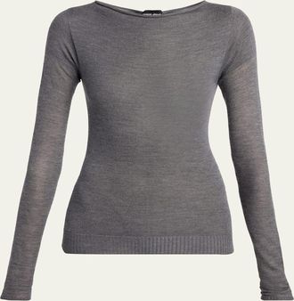 Giorgio Armani Cashmere Semi-Sheer Sweater