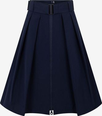 Akris Kurzer ausgestellter Taftrock mit Zip