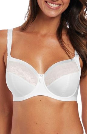 Fantasie Illusion Underwire Side Support Bra in White at Nordstrom, Size 30Ff