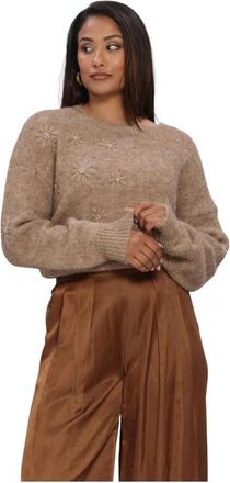 Nukus Nukus, Dames, Truien, Beige, Maat: XL Nylon