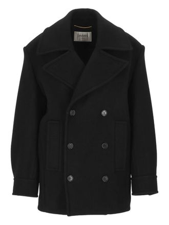 Saint Laurent double-breasted peacoat - Black