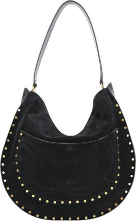 Isabel Marant Hobo Pocket - Dames - Schoudertassen - Zwart - ONE Size - Leer - Tassen