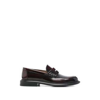 Givenchy Gent Loafers in Brushed Leather - male - Givenchy - Loafers - Red - 11 UK - Shoes