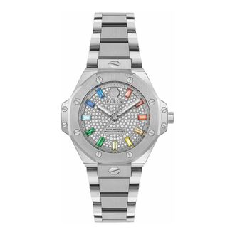 Philipp Plein Crystal Bezel Watch - Dames - Accessoires - Grijs - Maat: ONE Size