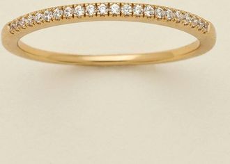 Made by Mary April Birthstone Stacking Ring