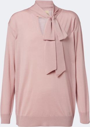 Valentino Jersey de lana con lazada