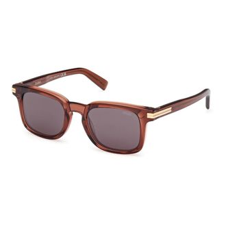 Ermenegildo Zegna Sunglasses, unisex, Brown, Size: 50 MM Sunglasses