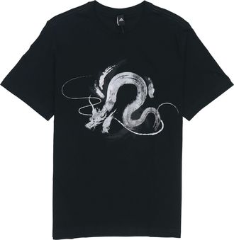 adidas WJ T GFX Series Printing Athleisure Casual Sports Round Neck Short Sleeve Black GP0903