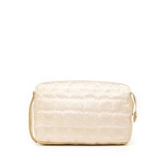 Chanel Pre-owned Clutches, female, Beige, Size: ONE SIZE Pre-owned Canvas Pouch