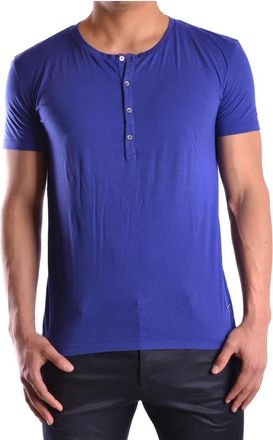 Costume National T-shirt - Heren - T-shirts - Blauw - M - Tops