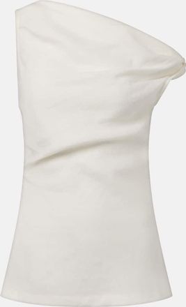 Faithfull The Brand Top asimmetrico Suis in lino