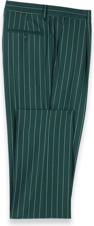Paul Fredrick Wool Stretch Stripe Single Pleat Suit Pants