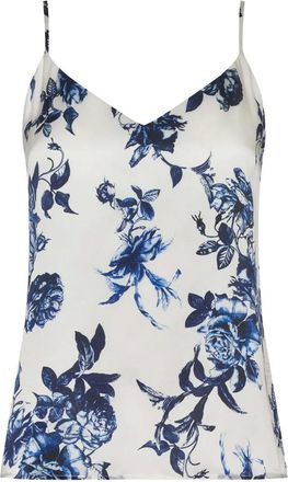 L'agence Top con spalline sottili - Bianco