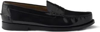 Prada Brushed-leather Loafers