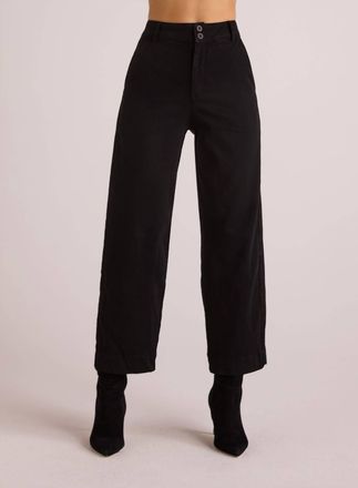 Bella Dahl Saige Tux Stripe Crop Pant In Black