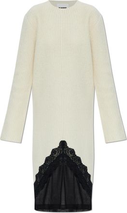 Jil Sander Dress With A Decoratively Finished Hem