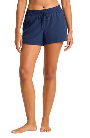 Tommy Bahama Elastic Waist Board Shorts in Mare Navy at Nordstrom, Size X-Small