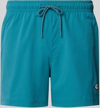 Jack & Jones Jack & Jones Straight Fit Badeshorts mit Logo-Detail Modell Maui in Petrol, Gr&ouml;&szlig;e XXL