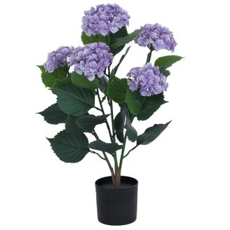 Hhg [nunca Usado] Hortensia Artificial Hhg-035, Planta Decorativa, Hortensia Artificial, Planta Artificial, Para Exterior, Polietileno, 64 X 40 X 40 Cm, M