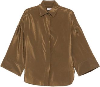 Alberto Biani Brown Regular Solid Shirt