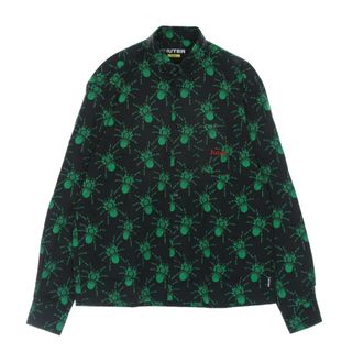 Iuter Zwarte Spider Longsleeve Shirt Mannen - Heren - Casual Overhemden - Veelkleurig - XS - Katoen - Overhemden