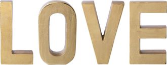 Schubiger M&ouml;bel Schriftzug Love, Gold H: 30 cm