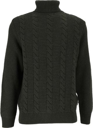 Barbour Staplecross Rollneck Trui - Heren - Coltruien - Groen - XL - Wol - Truien & Vesten