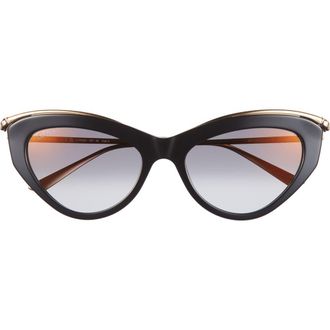Cartier 55mm Gradient Cat Eye Sunglasses in Black at Nordstrom