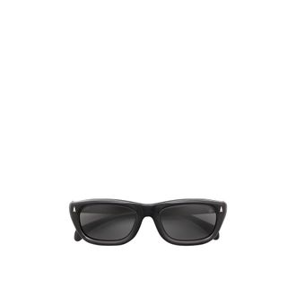 Moncler Moncler Lido Rectangular Sunglasses, Unisex, Black, Size: 54