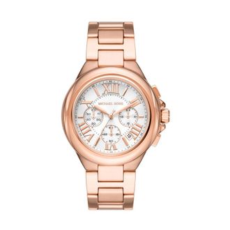 Michael Kors Ros&eacute;goud Dames Chronograaf Horloge - Dames - Horloges - Geel - ONE Size - Accessoires