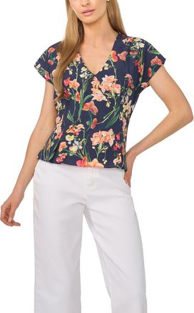 Ted Baker Alicia Floral Top in Emerald Berry at Nordstrom, Size 10