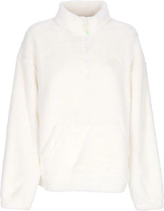 Vans Sherpa Half-Zip Coltrui Sweatshirt Wit - Dames - Jassen - Beige - M - Polyester - Jassen