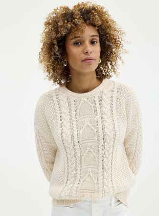 Lauren Ralph Lauren Womens 100% cotton cable-knit sweater