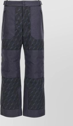 Fendi ski pants with ff patterned design