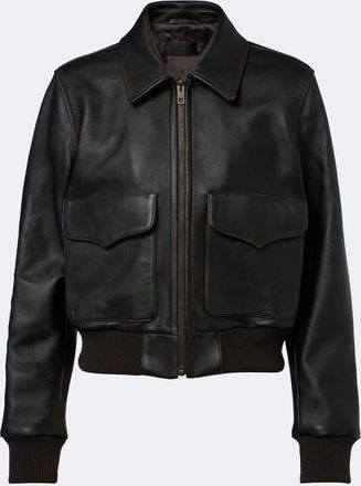 Nili Lotan Leather bomber jacket