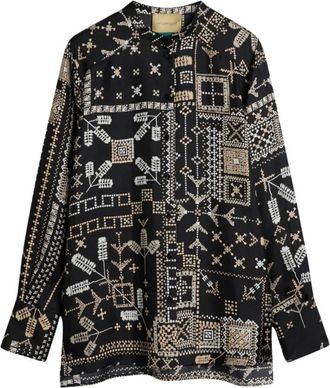 Momoni Mesilla Shirt - Dames - Overhemden - Zwart - S - Overhemden
