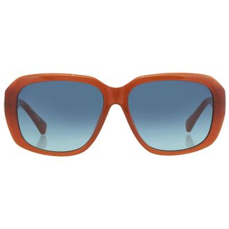 Guess Blue Gradient Geometric Ladies Sunglasses GU8233 44W 58