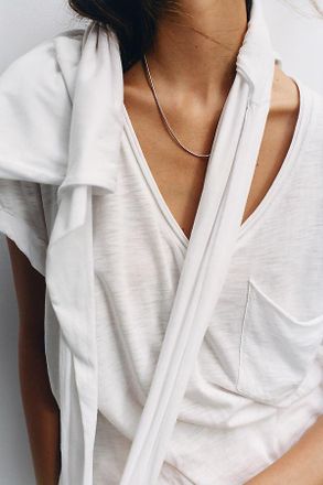 Pilcro Quinn Drapey V-Neck Tee