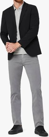 34 Heritage Courage Straight Leg Twill Pants In Shark Twill