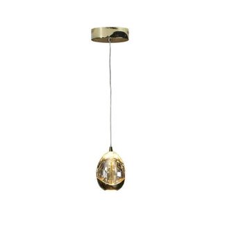 Netlighting Rocao Single Suspension Pendant Light Gold Champagne UK Stock