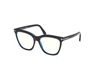 Tom Ford Blue Light Block Cat Eye Ladies Eyeglasses FT6042-B 001 54