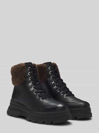 HUGO BOSS Boots aus echtem Leder Modell FOSTER in Black, Gr&ouml;&szlig;e 37