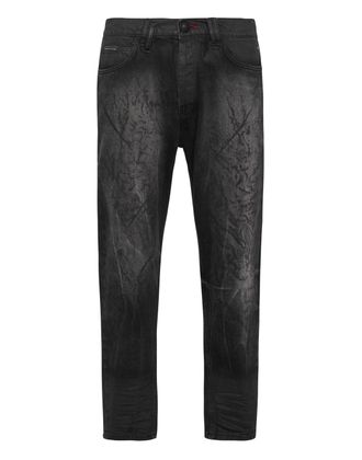 Philipp Plein Denim Trousers Carrot Fit Iconic Plein