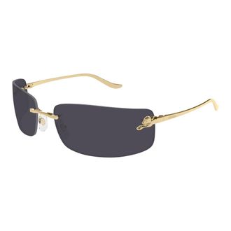 Cartier Accessoires, unisex, Geel, ONE Size, Ct 0503S 001 Zonnebrillen
