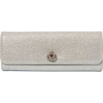 MICHELLE WILHITE The Mini Robbie Clutch in Silver at Nordstrom