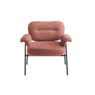 MondoViro Sill&oacute;n de tela color &oacute;xido 80x79 75h cm