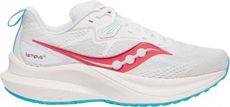 Saucony Womens Tempus 2 Running Shoes In White/cayenne